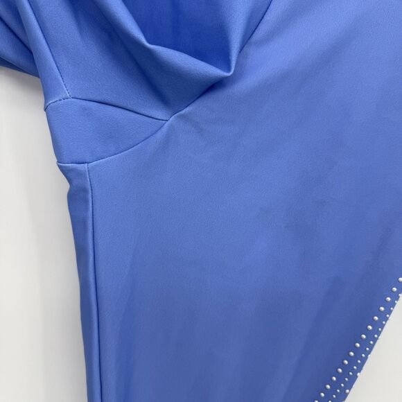 Beach Riot Blue Pearl Embellished Athletic Leggings Fitted Size Large - Picture 7 of 15